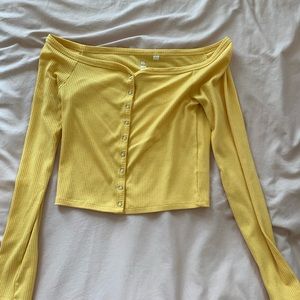 Off the shoulder crop top